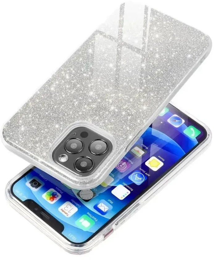 Forcell Oem SHINING Dėklas skirtas Samsung Galaxy A52 5G / A52 LTE ( 4G ) / A52S sidabro spalvos
