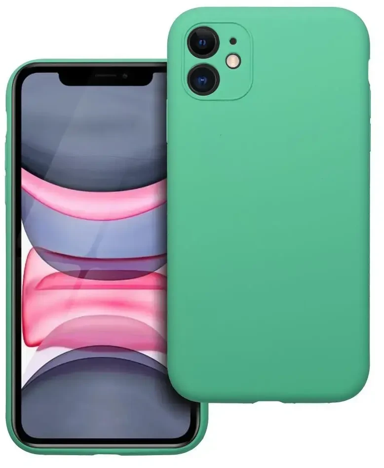 Dėklas Oem Case for iPhone 11 Silicone 2mm (camera protection) mint