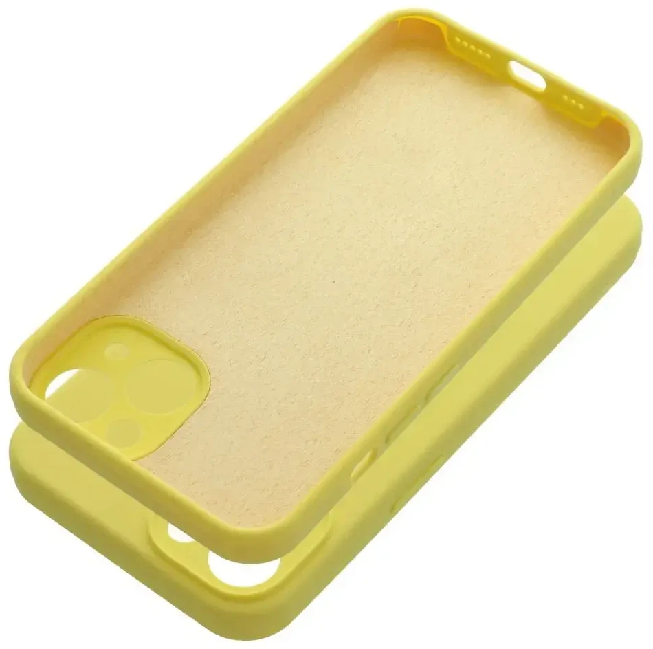 Dėklas Oem Case for iPhone 13 Silicone 2mm (camera protection) yellow