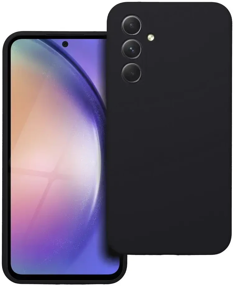 Oem Dėklas SILICONE 2mm skirtas Samsung Galaxy A54 5G juodos spalvos