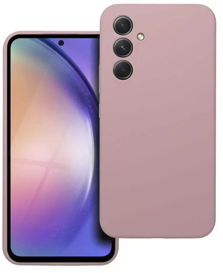 Oem Dėklas SILICONE 2mm skirtas Samsung Galaxy A54 5G rožinės spalvos