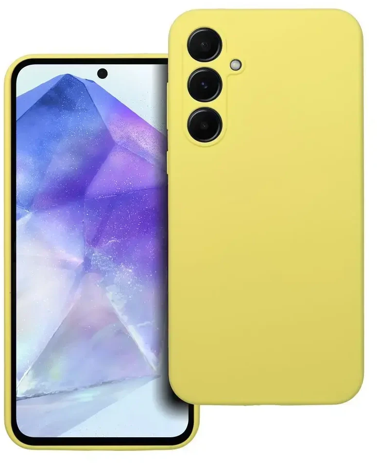 Oem Silikoninis dėklas 2mm skirtas Samsung Galaxy A55 5G lemon