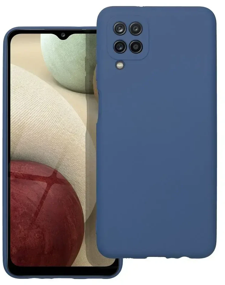 Forcell Oem SILICONE dėklas skirtas Samsung Galaxy A12 mėlynos spalvos
