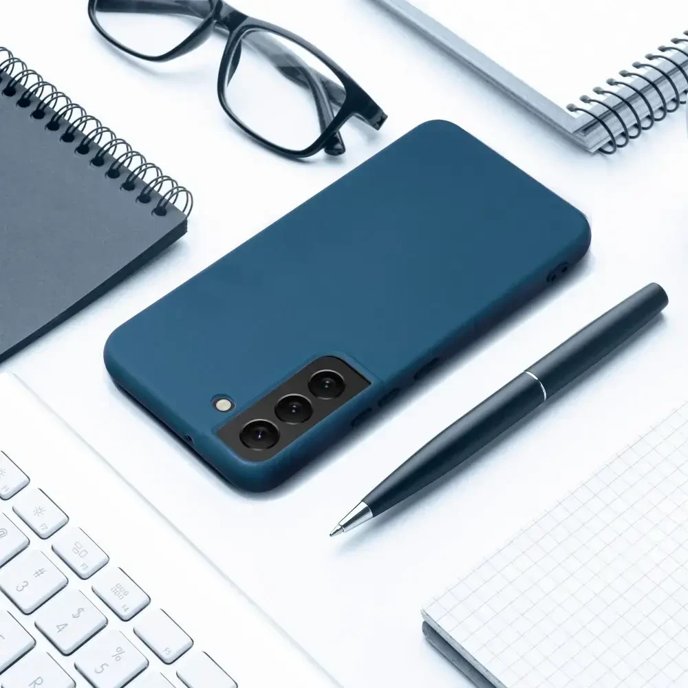 Forcell Oem SILICONE dėklas skirtas Samsung Galaxy A12 mėlynos spalvos