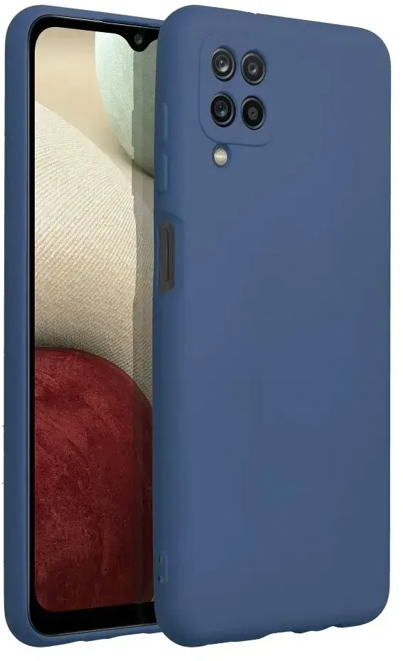 Forcell Oem SILICONE dėklas skirtas Samsung Galaxy A12 mėlynos spalvos