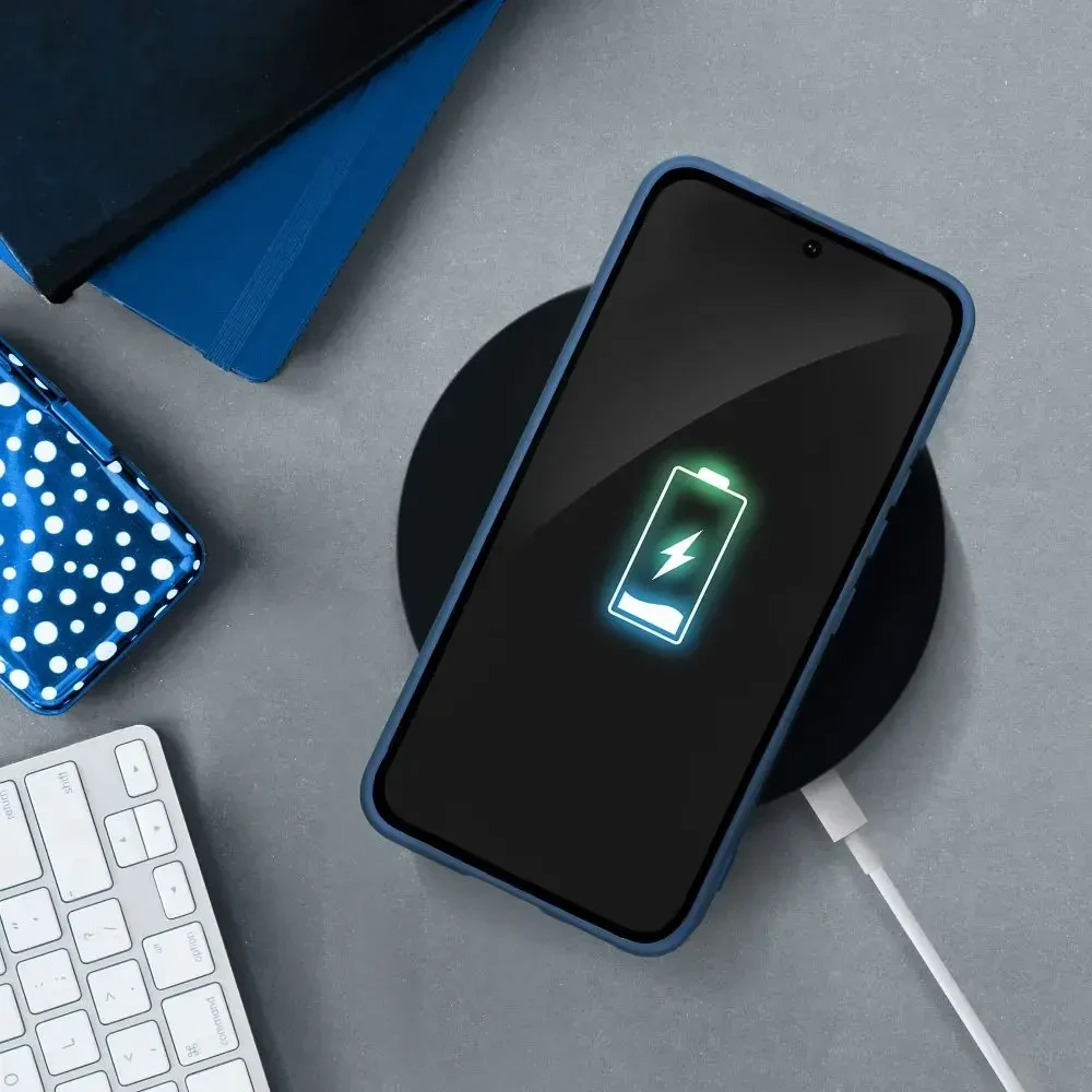 Forcell Oem SILICONE dėklas skirtas Samsung Galaxy A12 mėlynos spalvos