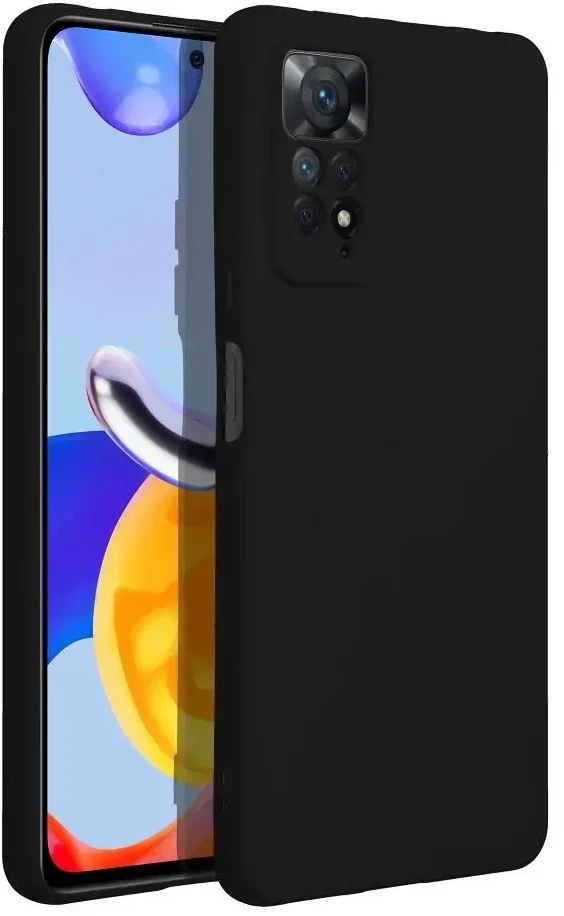 Forcell Oem Silikoninis dėklas skirtas Xiaomi Redmi Note 11 PRO 5G juodos spalvos