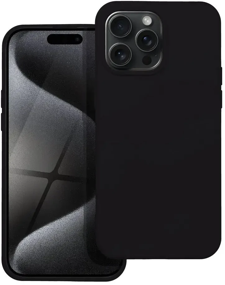 Dėklas Forcell Oem Case for iPhone 15 PRO MAX Silicone juodas