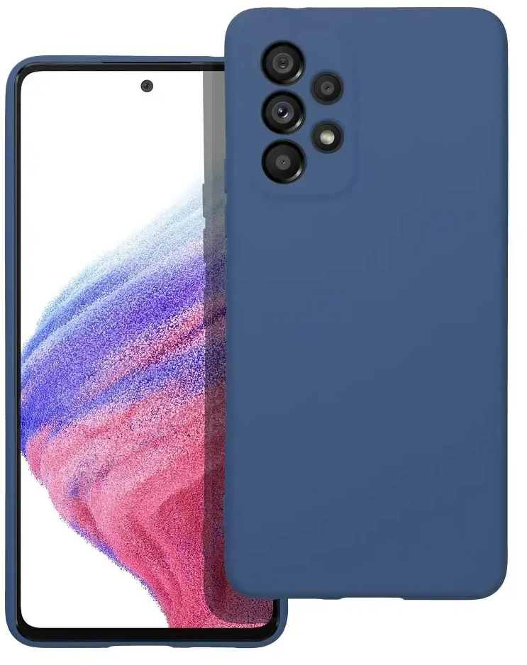 Partner Tele.com Forcell SILICONE LITE dėklas SAMSUNG Galaxy A53 5G mėlyna