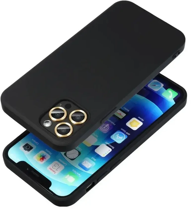 Forcell Oem Silikoninis dėklas skirtas Samsung Galaxy A20E juodos spalvos