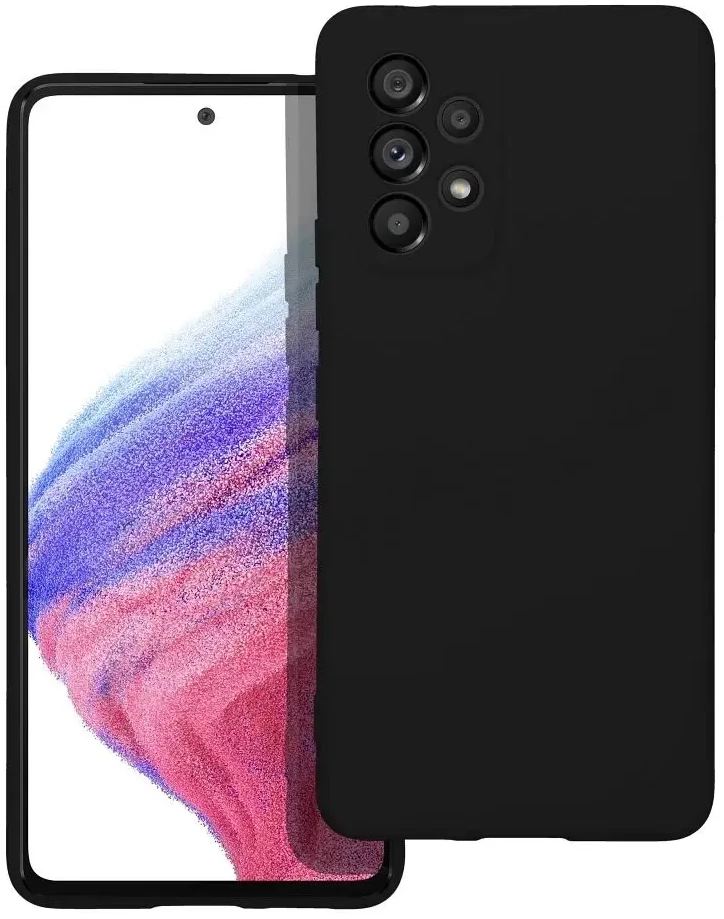 Forcell Oem SILICONE dėklas skirtas Samsung Galaxy A53 5G juodos spalvos