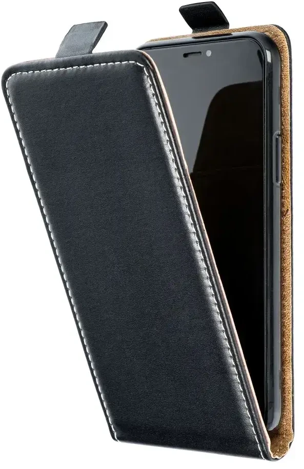 OEM vertikalus atverčiamas dėklas, skirtas iPhone 16 Slim Flexi Fresh, juodas