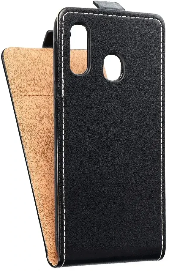 Oem SLIM FLEXI FRESH Flip dėklas skirtas Samsung Galaxy A20e juodos spalvos