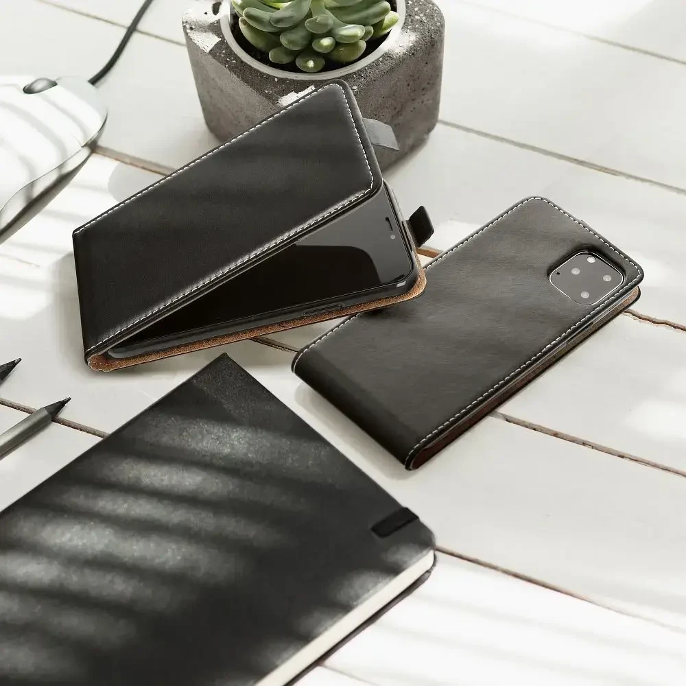 Oem Dėklas su klapką pionowe na Samsung A5 2017 Slim Flexi Fresh juoda