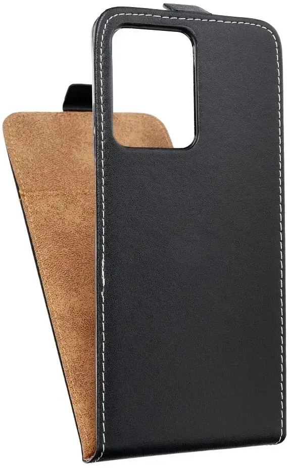 Oem Vertikalus dėklas su dangteliu, skirtas Xiaomi Redmi NOTE 12 PRO 5G, „Slim Flexi Fresh“, juodos spalvos.