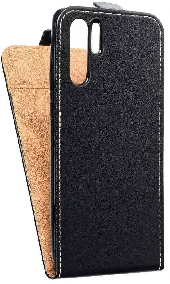 Dėklas Oem Vertical flip case for Huawei P30 PRO Slim Flexi Fresh juoda