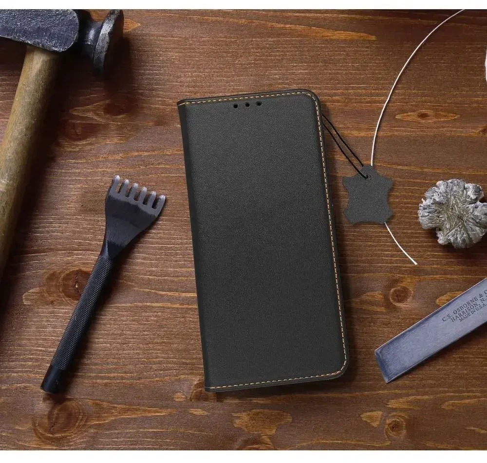 Dėklas Forcell Oem Flip case, skirtas iPhone 7 / 8 / SE 2020 / SE 2022, Smart Pro Book, odinis, juodos spalvos