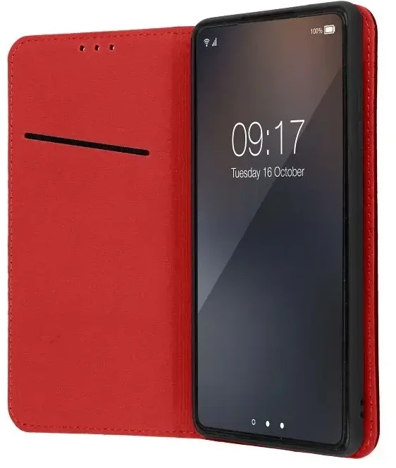 Oem SMART Pro Book leather dėklas skirtas Samsung Galaxy S24 FE claret