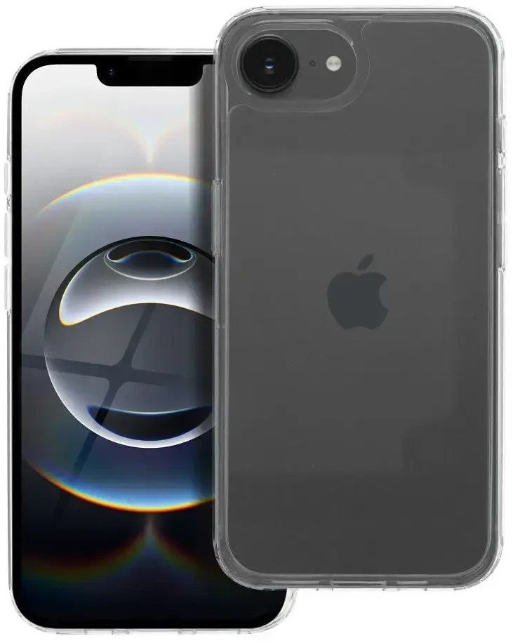Oem Originalus „iPhone 16e“ (SE 4 2025) / 17e „Super Clear Hybrid“ dėklas, skaidrus