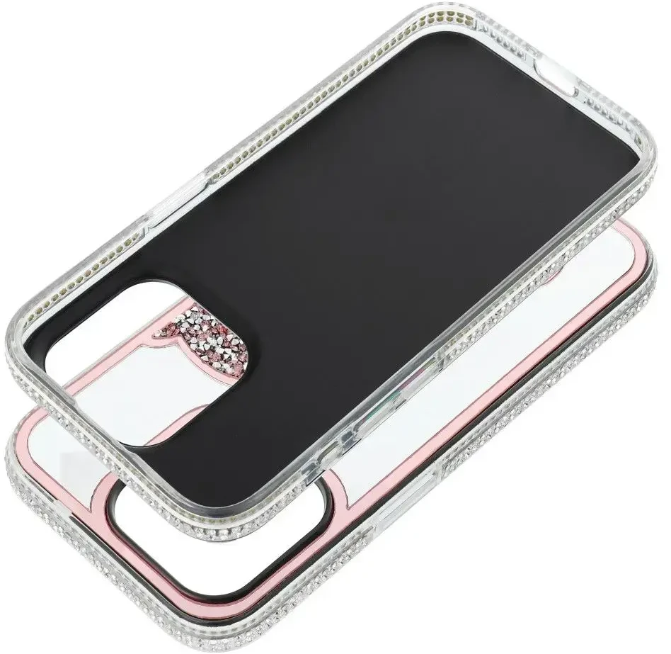 OEM dėklas, skirtas „iPhone 16“, rožinis meškiuko formos dėklas