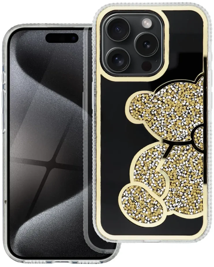 OEM dėklas iPhone 11 telefonui, meškiukas auksinis