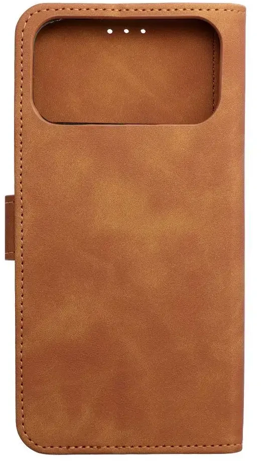 Dėklas Oem Flip case for iPhone 17 PRO MAX / 18 PRO MAX Tender Book ruda