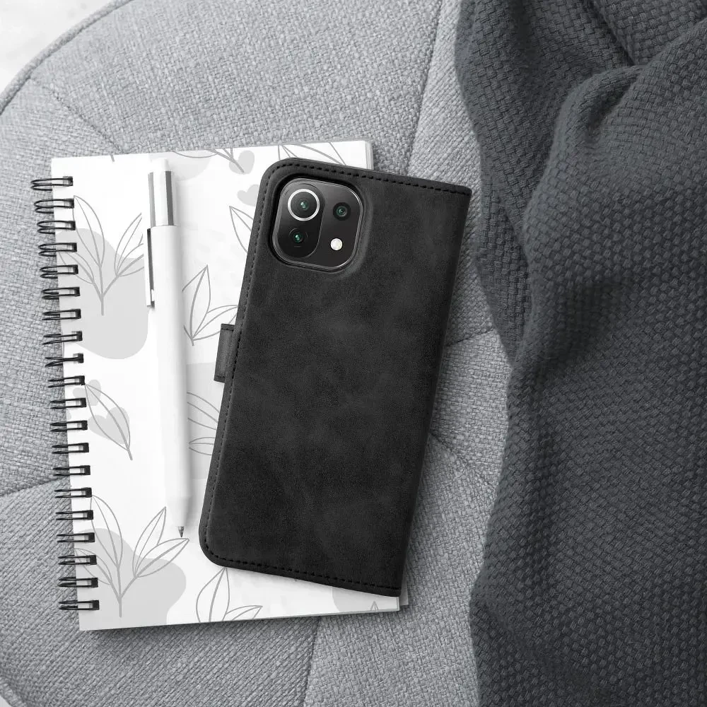 Oem TENDER Book Dėklas skirtas Xiaomi Mi 11 Lite 5G / Mi 11 Lite LTE ( 4G ) / Mi 11 Lite NE juodos spalvos