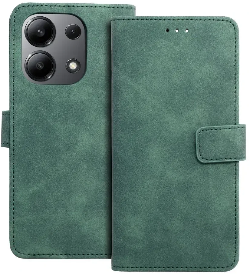 Oem TENDER Book Dėklas skirtas Xiaomi Redmi Note 13 4G žalios spalvos