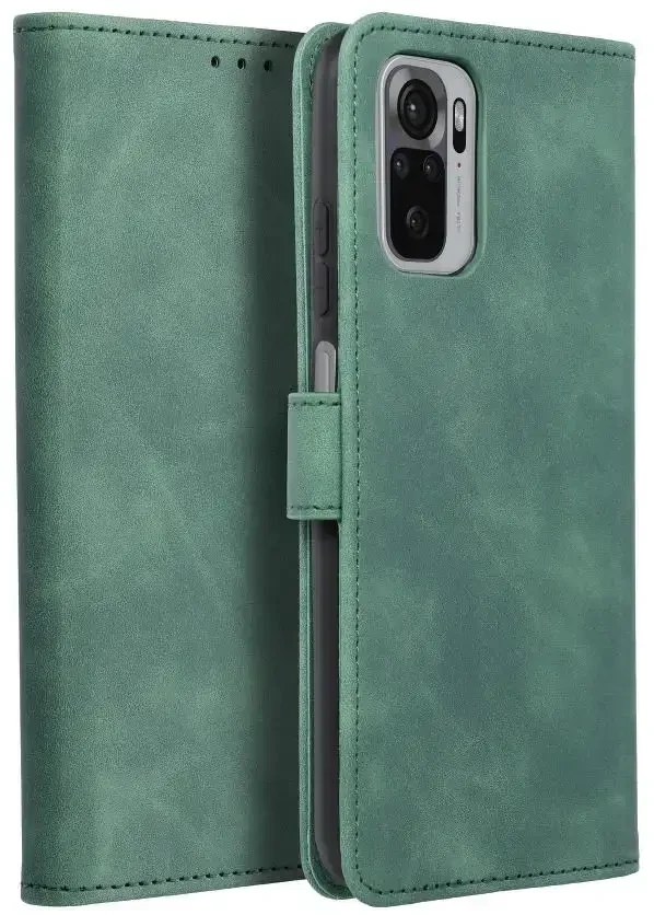 Forcell Oem TENDER Book dėklas skirtas Xiaomi Redmi Note 10 Pro / Redmi Note 10 Pro Max žalios spalvos