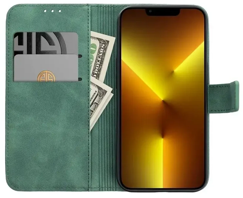 Oem TENDER Book Dėklas skirtas Samsung Galaxy A13 5G / A04S žalios spalvos