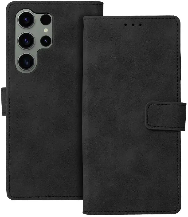 Oem TENDER Book Dėklas skirtas Samsung Galaxy S23 Ultra juodos spalvos