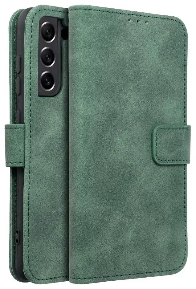 Oem TENDER Book Dėklas skirtas Samsung Galaxy S21 FE žalios spalvos