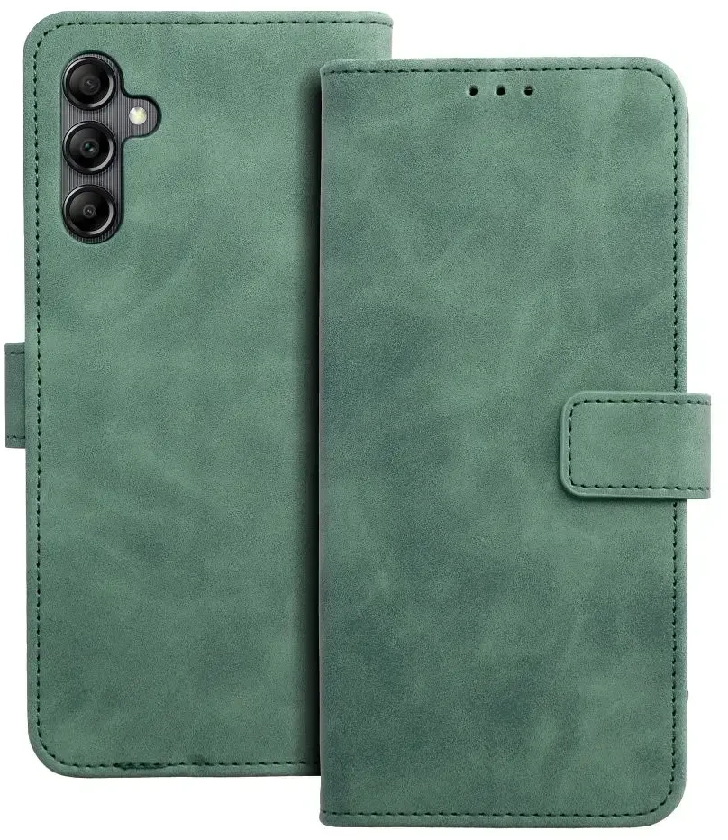 Oem TENDER Book Dėklas skirtas Samsung Galaxy A14 4G / A14 5G žalios spalvos