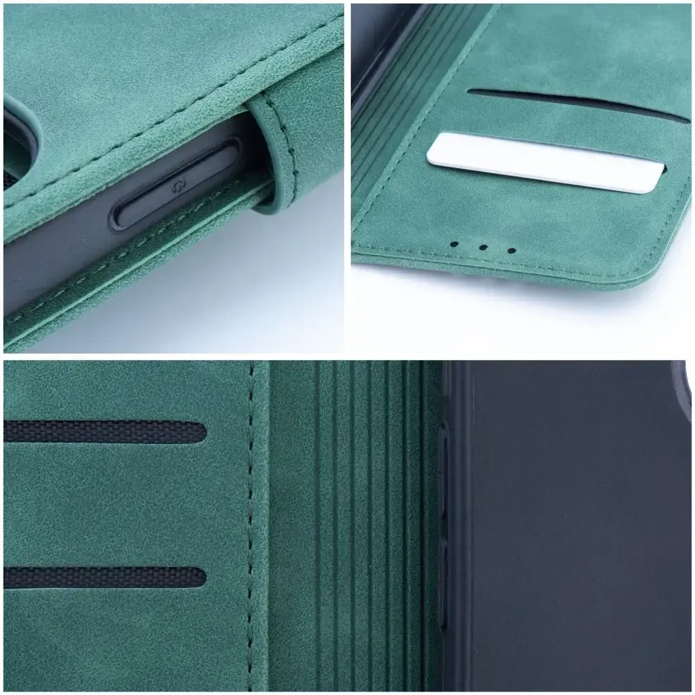 Oem TENDER Book Dėklas skirtas Samsung Galaxy A14 4G / A14 5G žalios spalvos
