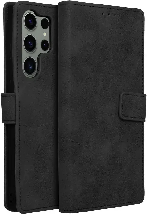 Oem TENDER Book Dėklas skirtas Samsung Galaxy S23 Ultra juodos spalvos