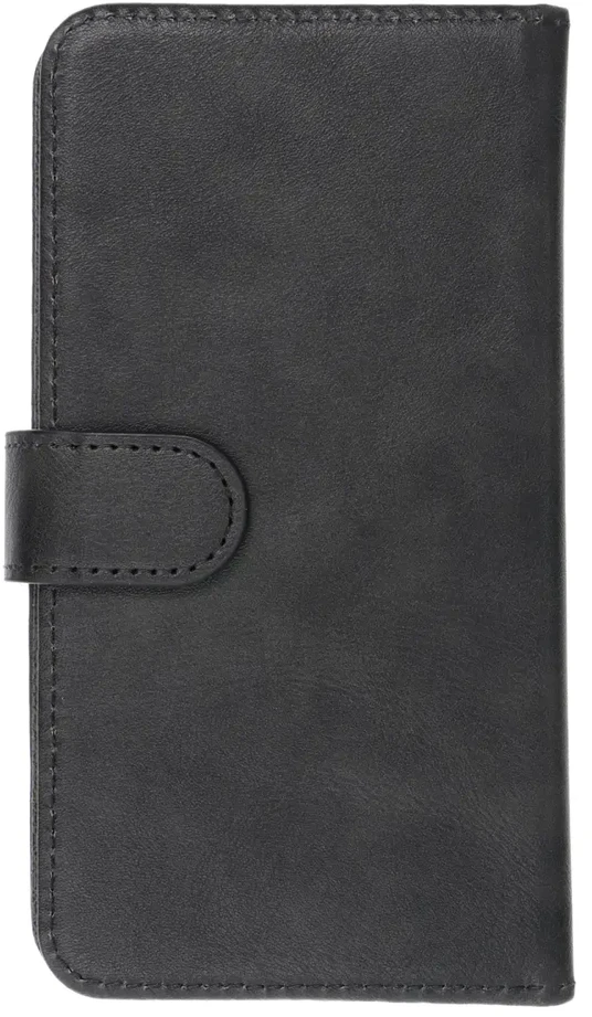 Oem Universal book dėklas COMMON dydis S skirtas Apple iPhone 12 / 13 / Samsung Galaxy S6 / A5 2016 / XCOVER 4 / S22 / HUAWEI P8 2017 juodos spalvos