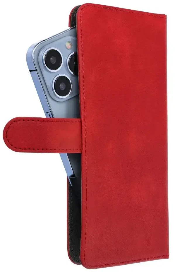 Oem Universal book dėklas COMMON dydis L skirtas Apple iPhone 6 PLUS / 7 PLUS / 8 PLUS / XS MAX / 11 PRO MAX / Samsung Galaxy S20 FE / S21 FE / S10 PLUS / A10 / A32 / A54 / Xiaomi 12 LITE / HUAWEI P30 PRO red
