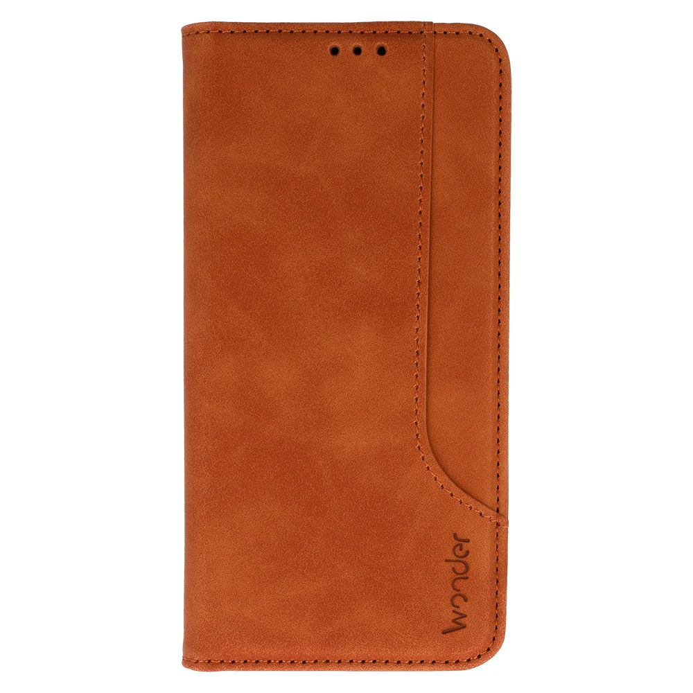 Wonder Prime dėklas skirtas Samsung Galaxy A52/A52S rudos spalvos