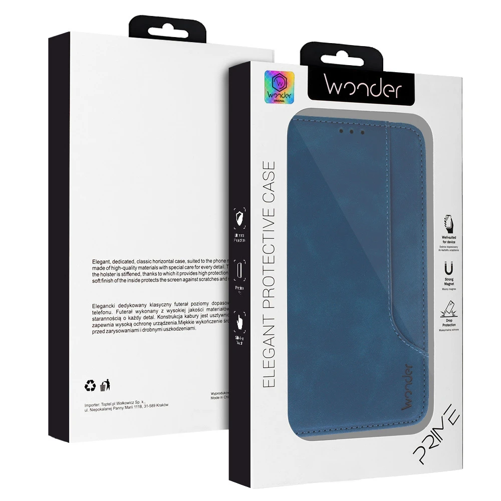 Oem Wonder Prime dėklas skirtas Xiaomi Redmi Note 13 Pro 4G mėlynos spalvos