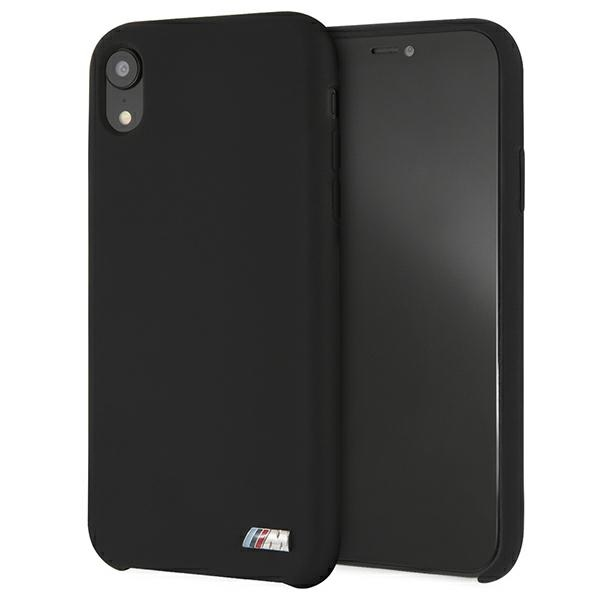 BMW Dėklas BMW BMHCI61MSILBK iPhone Xr juoda/juodas hardcase Silicone M Collection