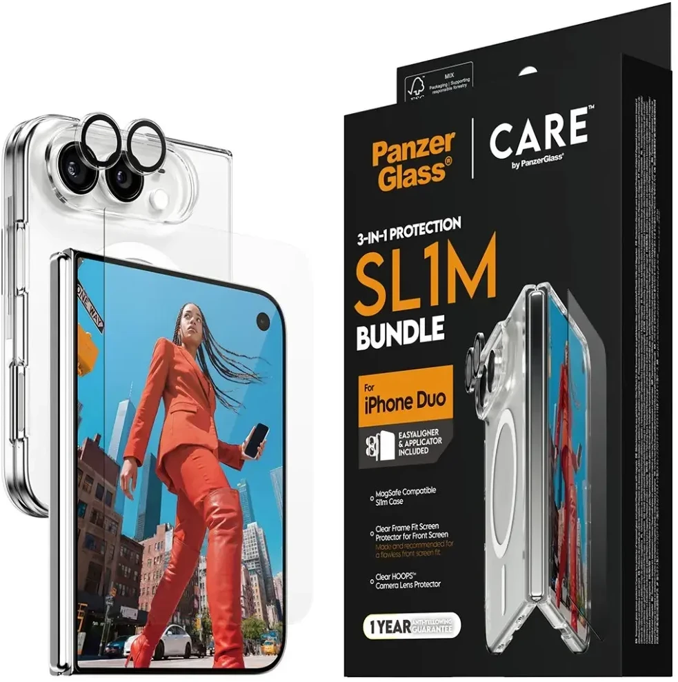 Panzer Glass CARE by PanzerGlass<br>Flagship Explorer 3-in-1 dėklas + stiklas + lęšis iPhone Duo