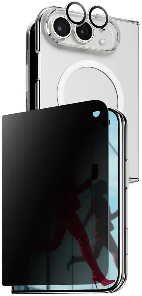 Panzer Glass CARE by PanzerGlass Flagship Explorer 3-in-1 dėklas + privatumo stiklas + objektyvas iPhone Duo