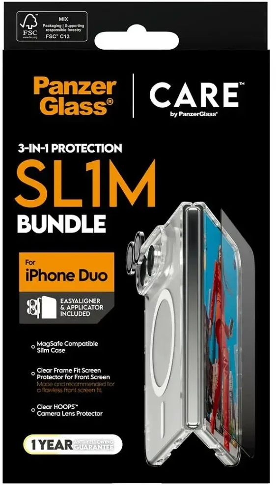 Panzer Glass CARE by PanzerGlass<br>Flagship Explorer 3-in-1 dėklas + stiklas + lęšis iPhone Duo