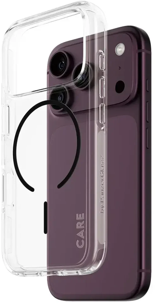 Dėklas Panzer Glass Case CARE by PanzerGlass Urban Explorer Juodas MagSafe for iPhone 18 Pro / iPhone 17 Pro transparent
