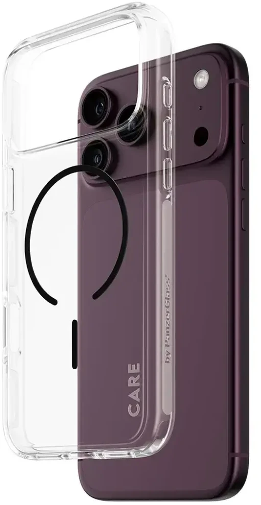 Dėklas Panzer Glass „Case CARE by PanzerGlass Urban Explorer Juodas“ skirtas „iPhone 18 Pro Max“ / „iPhone 17 Pro Max“, permatomas
