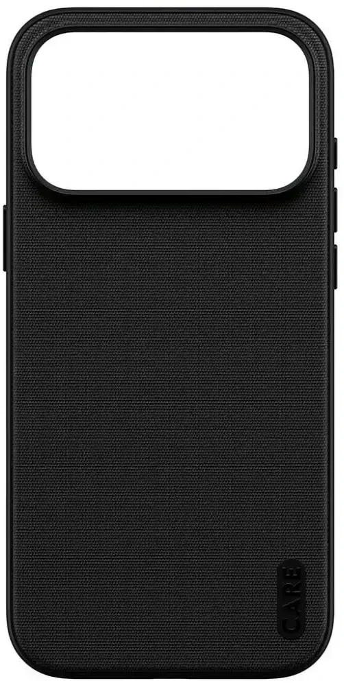 Dėklas Panzer Glass Case CARE by PanzerGlass Fusion Fabric MagSafe for iPhone 18 Pro Max / 17 Pro Max juodas