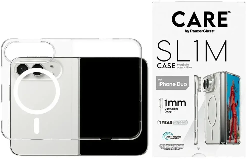 Panzer Glass PanzerGlass Care | Galinis dangtelis | iPhone Duo | Apple | Perdirbtas plastikas | Skaidrus