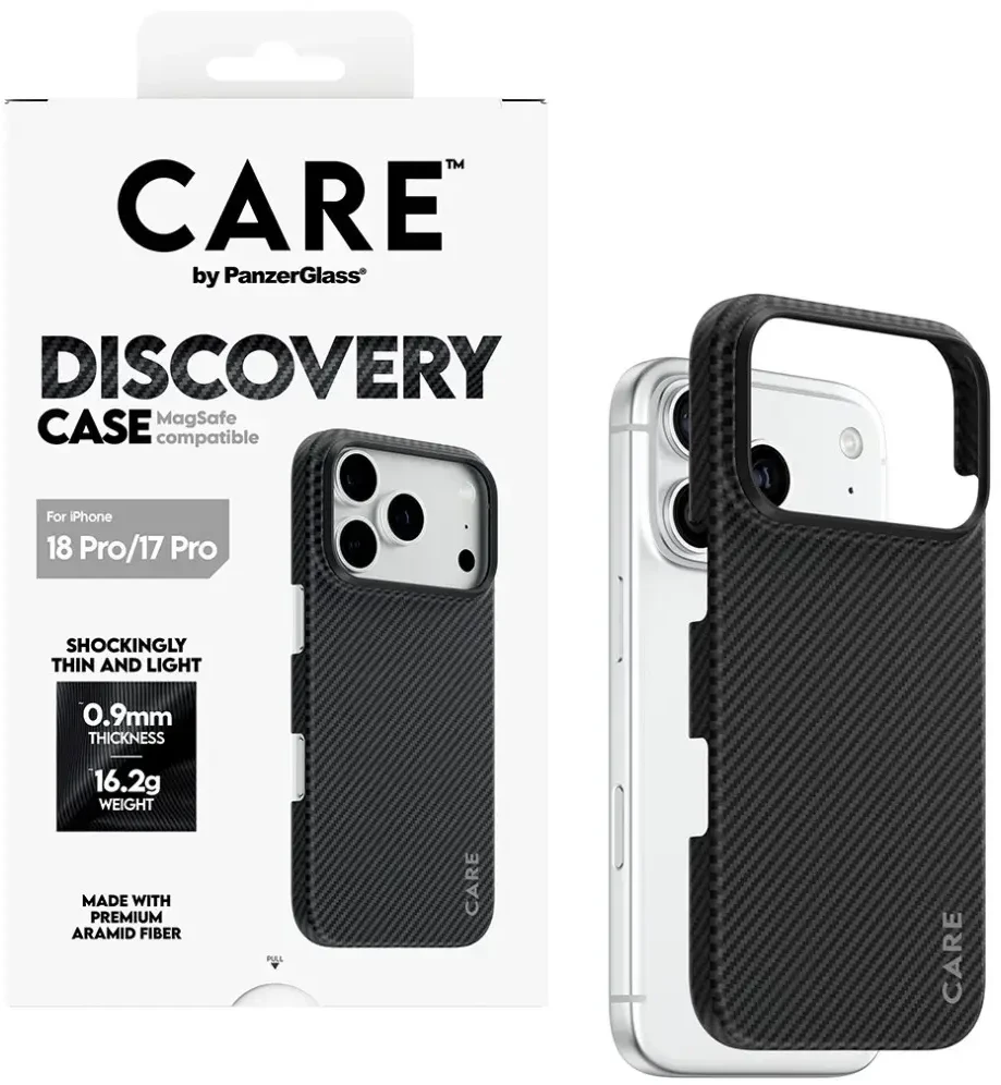 Dėklas Panzer Glass Case CARE by PanzerGlass Discovery MagSafe case for iPhone 18 Pro / 17 Pro