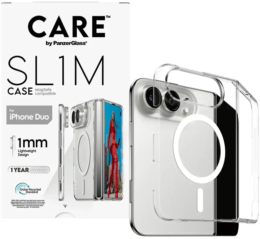 Panzer Glass PanzerGlass Care | Galinis dangtelis | iPhone Duo | Apple | Perdirbtas plastikas | Skaidrus