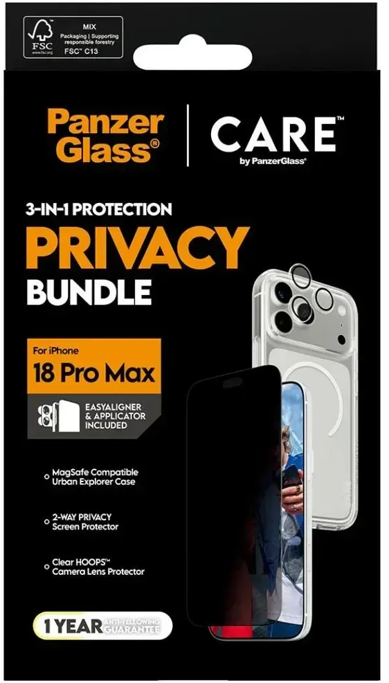 Panzer Glass Protective set CARE by PanzerGlass Flagship 3-in-1 for iPhone 18 Pro Max / 17 Pro Max